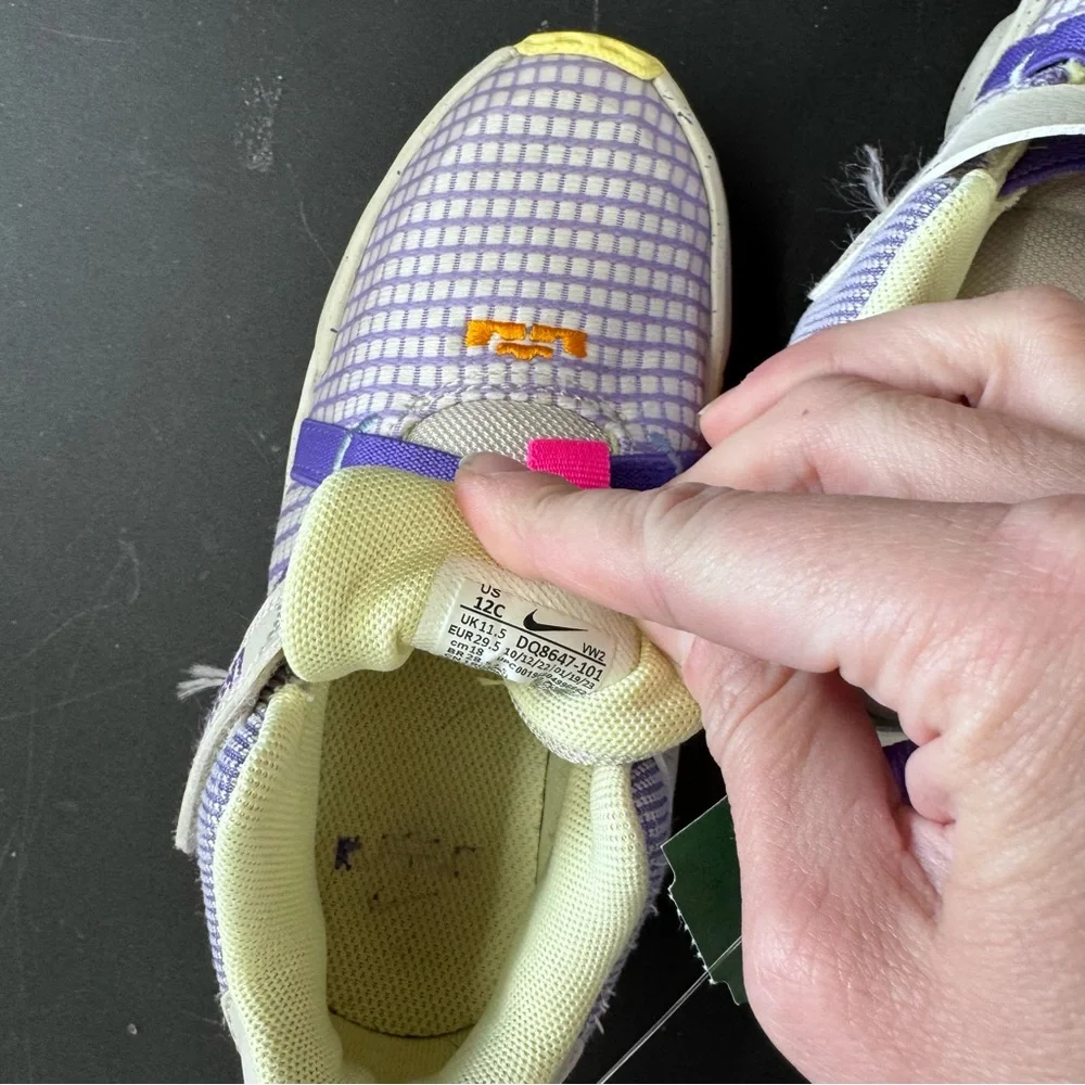 Nike Kids Purple and Pink Sneakers - Picture 6 of 7